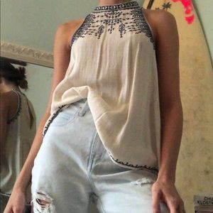 Urban Outfitters boho embroidered tank